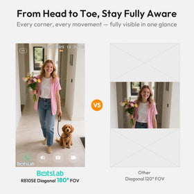 BOTSLAB 2K doorbell head to toe view covers the full doorstep