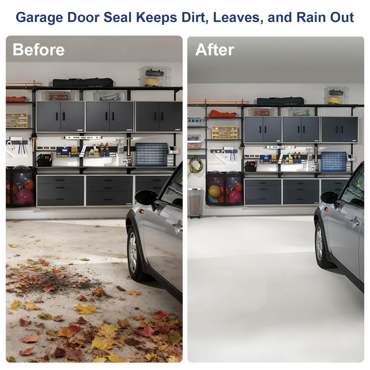 Botyboty garage seal is easy to install with stick-and-screw method.