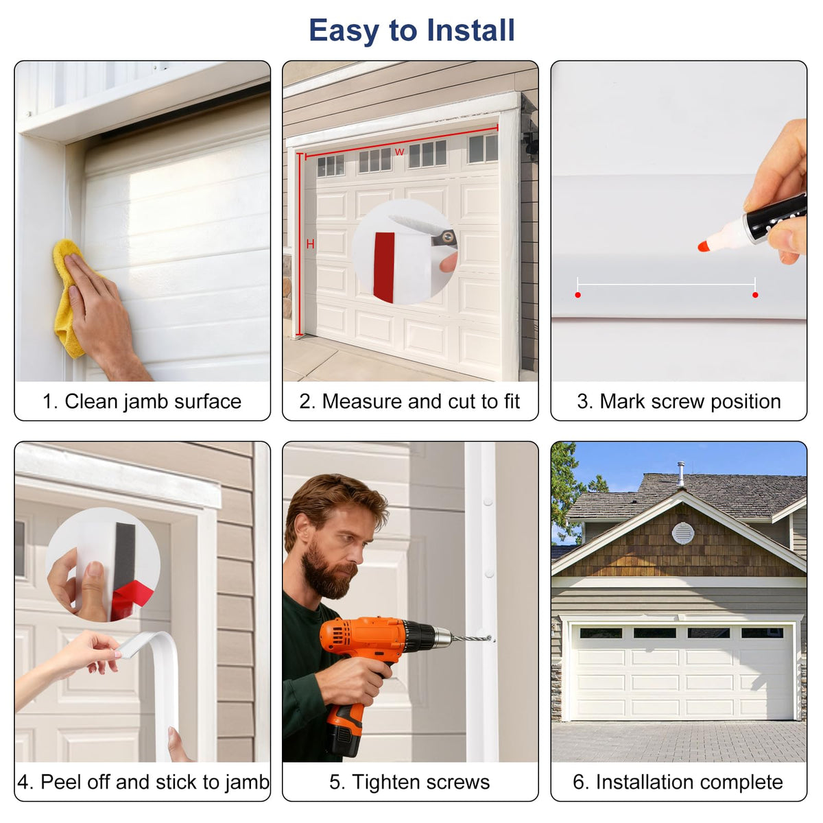 Botyboty 40 ft seal provides broad coverage for most standard doors.