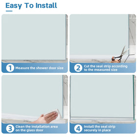 Bougainora easy-clean seal edge for a spotless shower