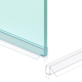 Bougainora shower bottom seal assembly on 6mm glass helps prevent leaks