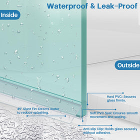 Bougainora waterproof seal strips designed to reduce water spray