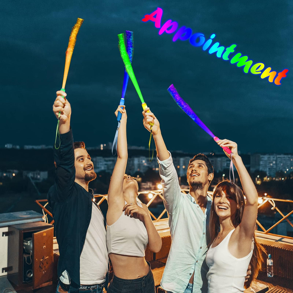 BouQuw bendable fiber-optic wands for creative arrangements