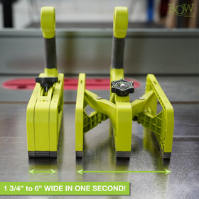 Bow Products Expandable Push Shoe compatible with table saws, jointers, planers, routers.