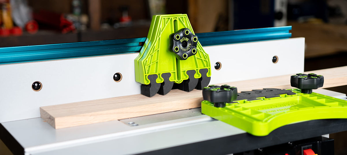 Bow Products FencePRO FP4 mounts to T Track with ergonomic knobs for quick setup.