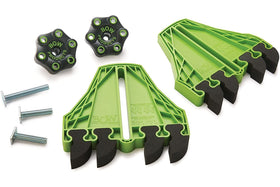 Bow Products FencePRO FP4 EVA feathers reduce kickback on table saw fences.