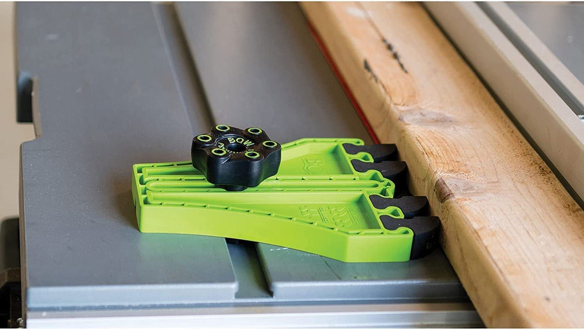 BOW FP5 fits 5/8 and 3/4 inch slots on common saws.