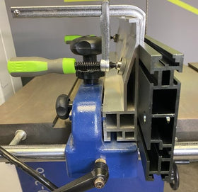 Bow Products XT2 clamps shown with various fences for versatility.