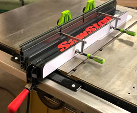 XT2 clamp seated in t-track slot to minimize movement.