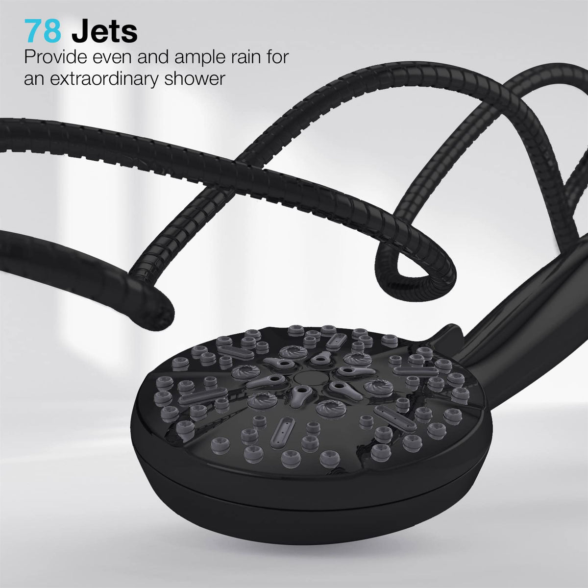 Bowger 60-inch hose extends reach for a versatile shower