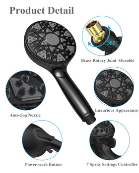 Bowger anti-clog nozzle close-up highlights low-maintenance performance.