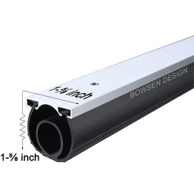 BOWSEN durable aluminum track and rubber assembly on a door edge