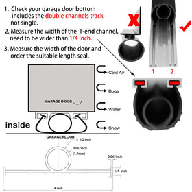BOWSEN seal installs without screws, with end plugs included.