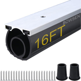 BOWSEN heavy-duty U+O Ring garage door bottom seal kit showing full 16ft coverage for weatherproofing