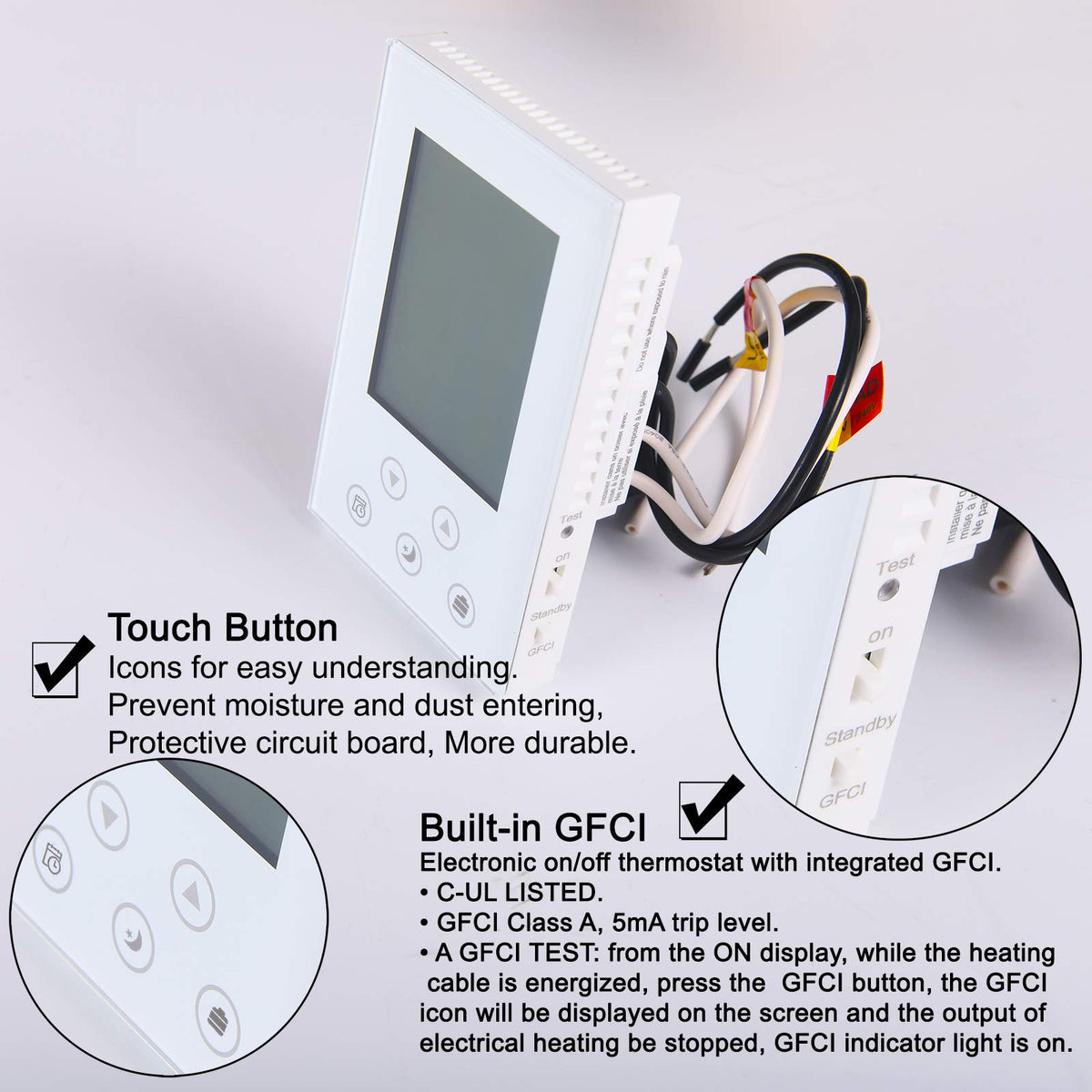 Floor sensor integration in the BOWSEN system for responsive underfloor heating control.