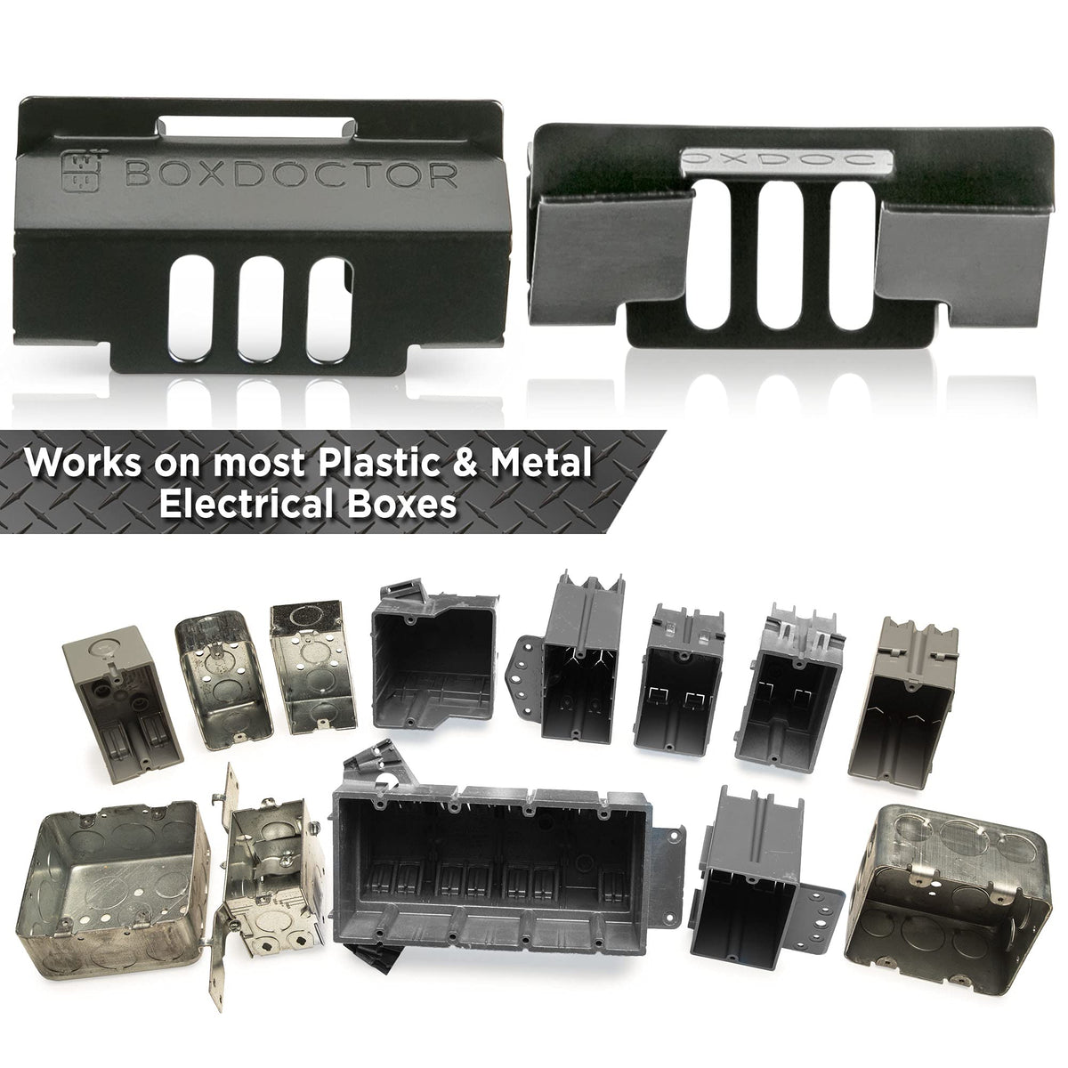 Box Doctor color instruction sheet inside packaging provides installation guidance.