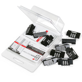 Box Doctor packaging opened to reveal instructions and 10 clips for quick repair.