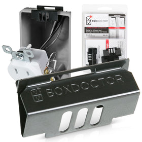 Box Doctor Repair Clips 10-pack packaged for easy wall box repair.