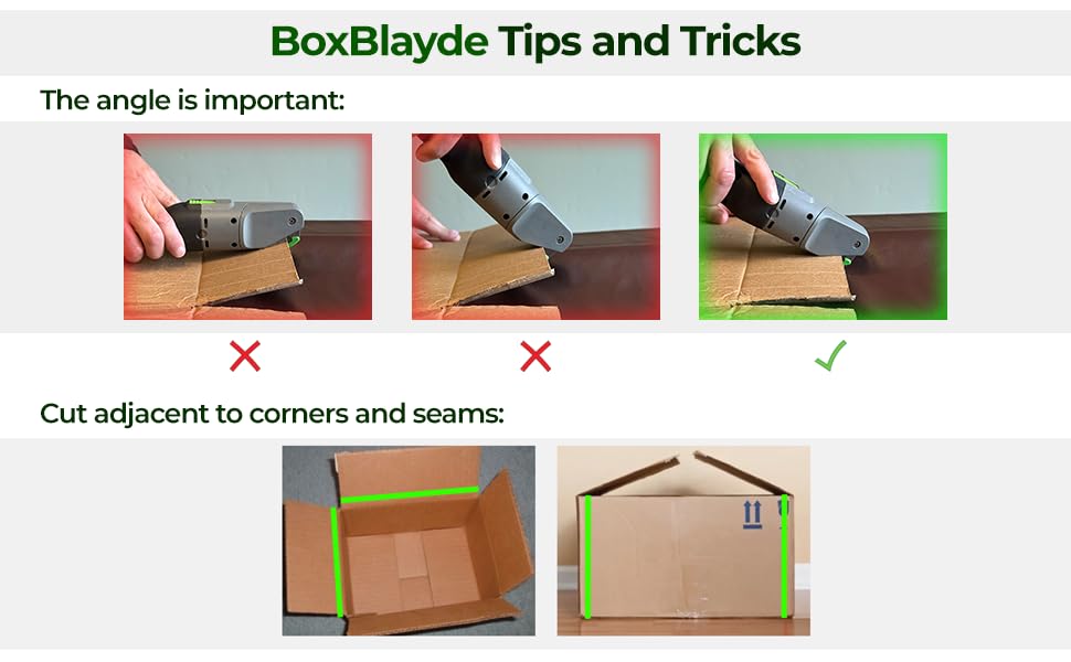 BoxBlayde versatile packaging tool suitable for home, office, and industrial settings.