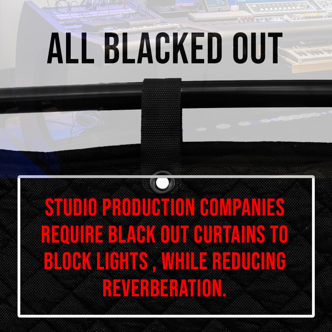 Boxer Studio blanket deployed over doors or windows to reduce light leakage