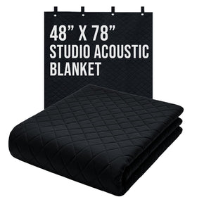 Boxer Studio sound dampening blanket front view enhances quiet recording spaces