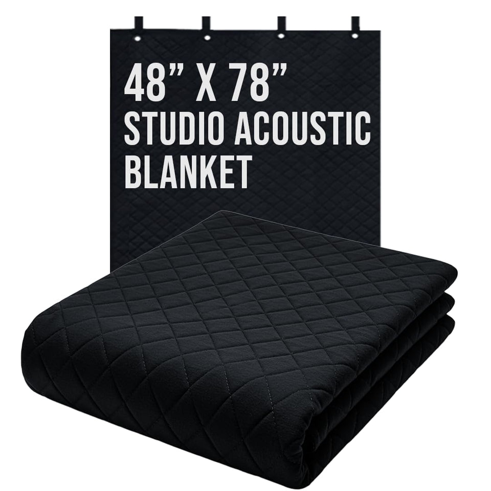 Boxer Studio sound dampening blanket front view enhances quiet recording spaces