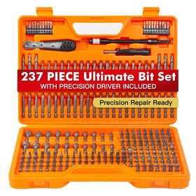 BOXIFY 237-piece bit set with chrome vanadium steel tips for high-torque projects
