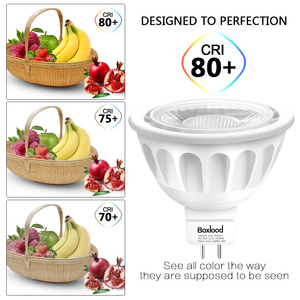 Boxlood MR16 LED offers 90% energy savings vs halogen.