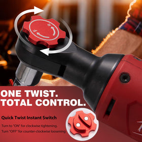 Two BOXmime knobs red and black with oil stain cleaning kit for maintenance.