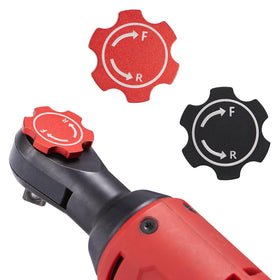 BOXmime head magnetic switch attached to Milwaukee M12 ratchet for quick direction changes.