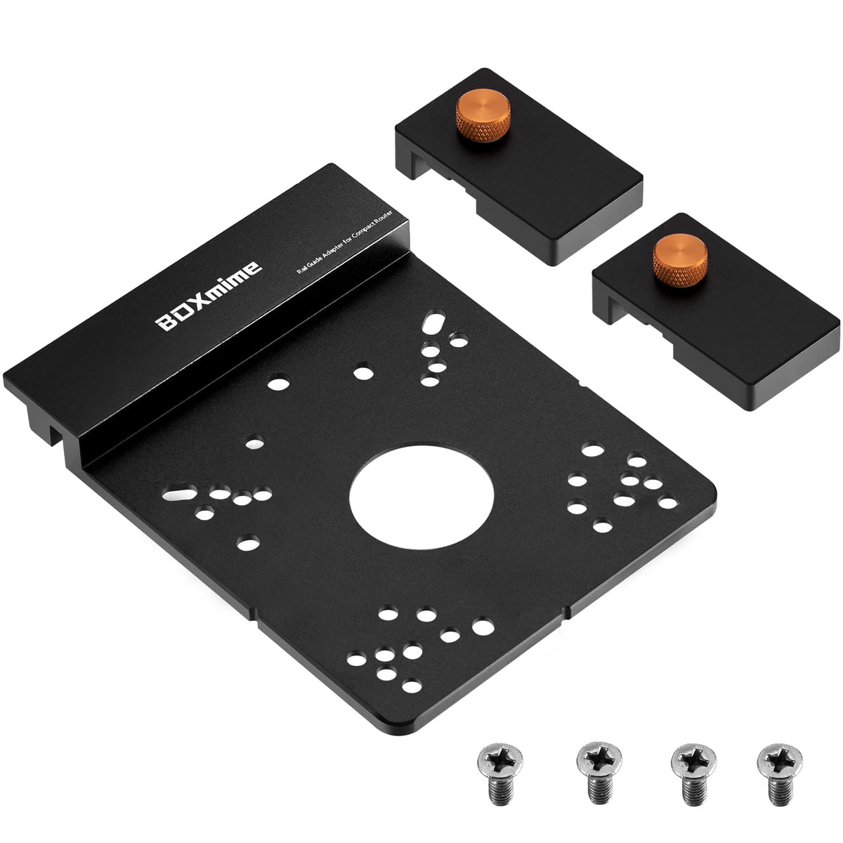 BOXmime universal router guide rail adapter ensures precise alignment during cuts