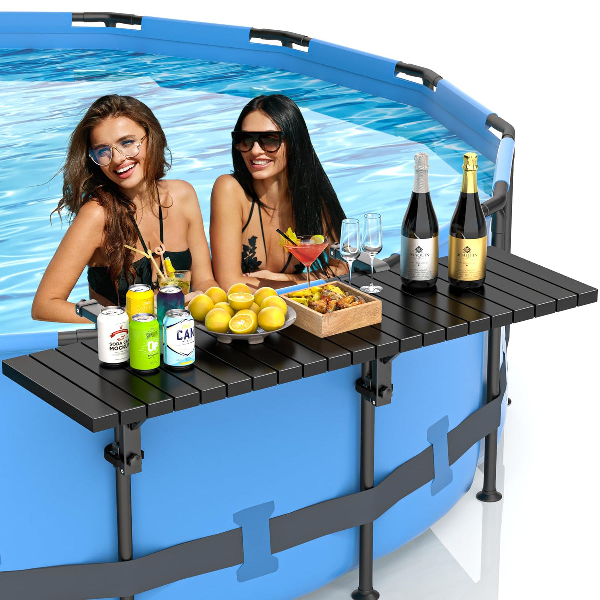 BoYata Pool Bar poolside table with spacious top surface for drinks and snacks