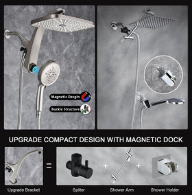 BozyBo 278-nozzle rain head for smooth rainfall