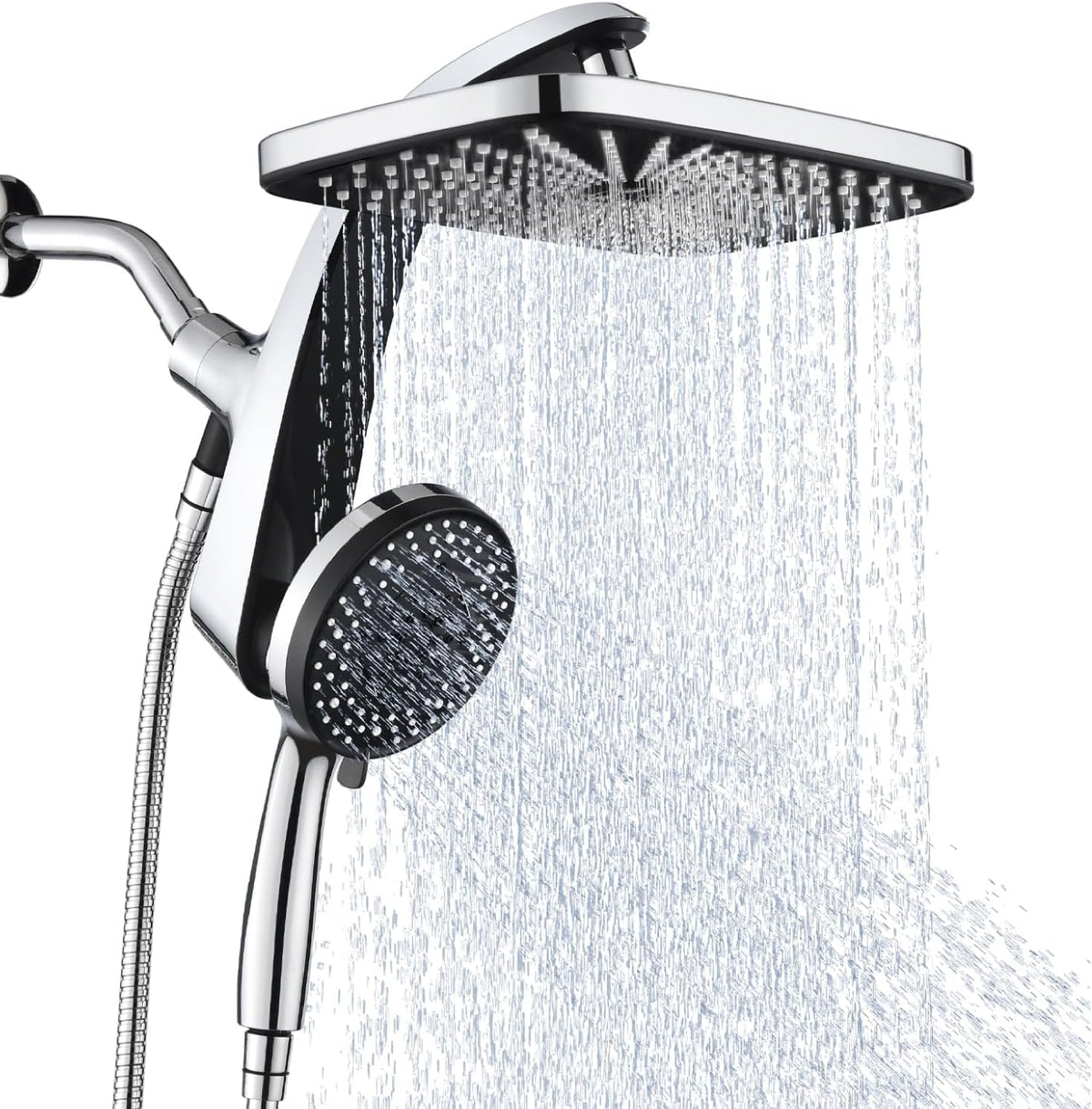 BOZYBO high-pressure rain shower head fixed setup for full-body coverage.