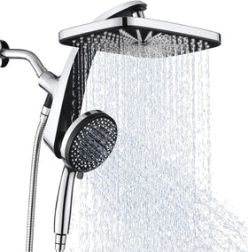 BOZYBO high-pressure rain shower head fixed setup for full-body coverage.