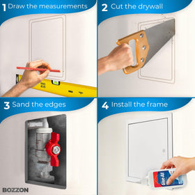 BOZZON 18 GA steel frame delivers durable, corrosion-resistant performance.