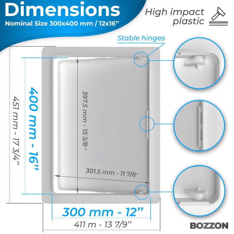 BOZZON hinged-door 180-degree opening eases routine maintenance