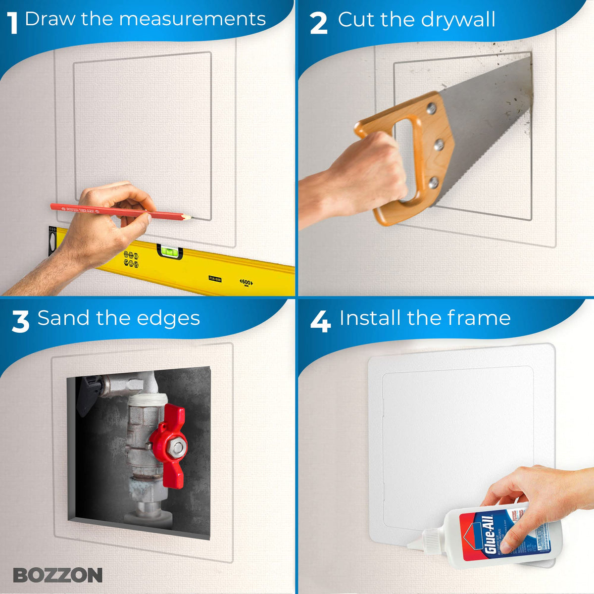 BOZZON UV-stabilized plastic panel resists fading and corrosion