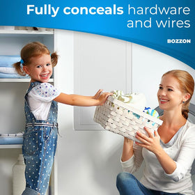 Bozzon access panel durable plastic is easy to clean in damp spaces.