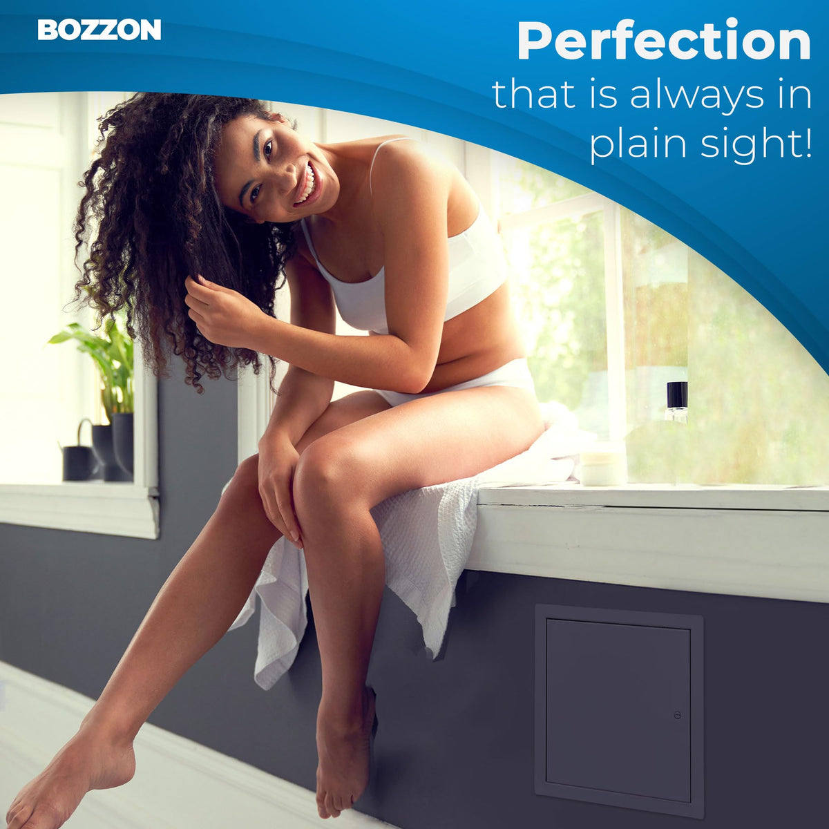 BOZZON flush-mount design sits nearly invisible when closed.