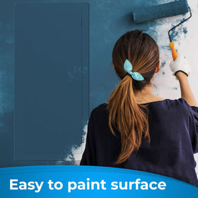 Bozzon access panel flush mounted sits nearly invisible when closed.