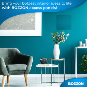 BOZZON hinged 180-degree door for quick access without screws.