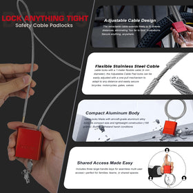 BoZZYS 5/32-inch PVC-coated steel cable for durable security