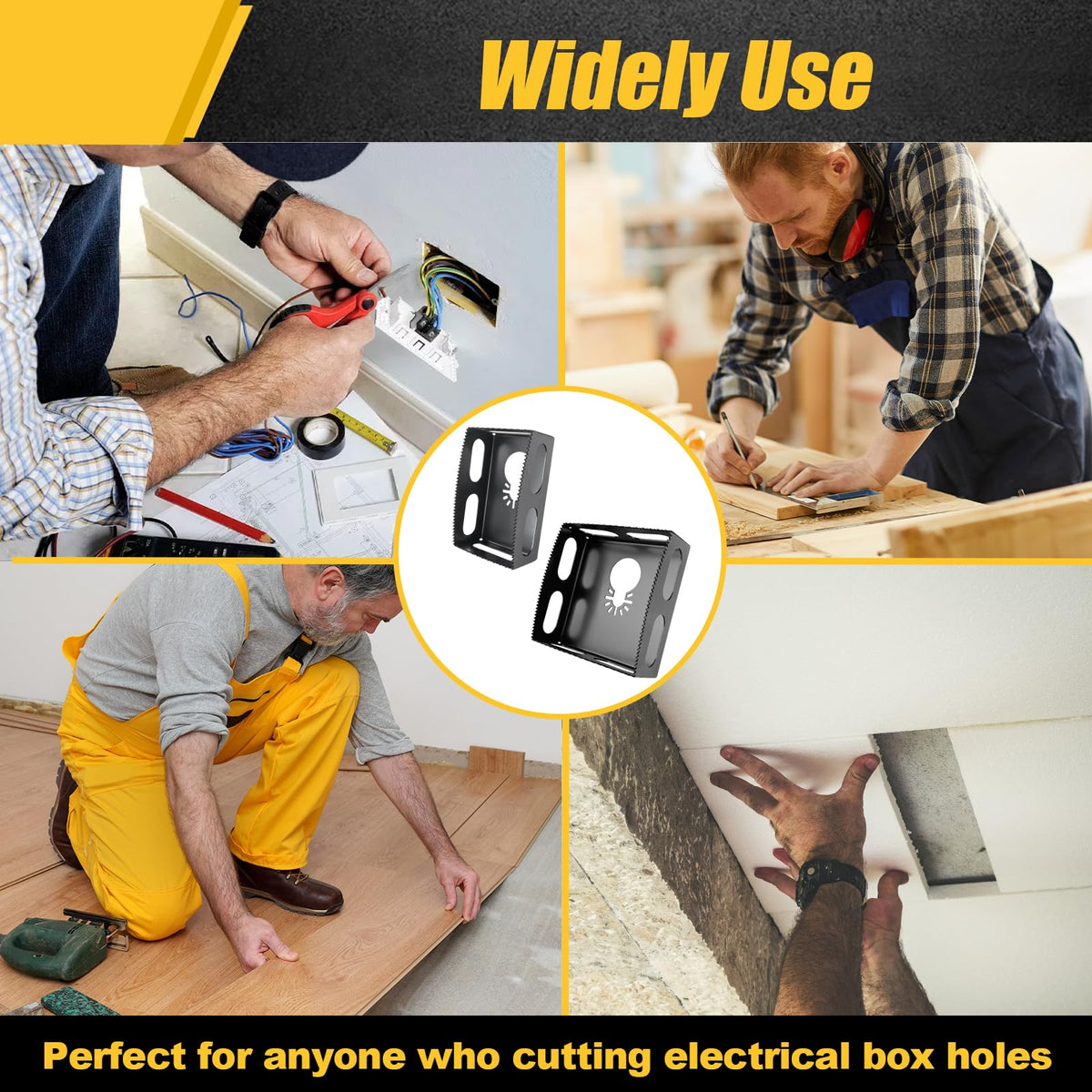 BPOPO square-slot cutter delivers durable serrated edge for repeated drywall use.