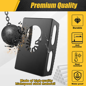 BPOPO drywall outlet box cutter producing sharp, well-defined edges.