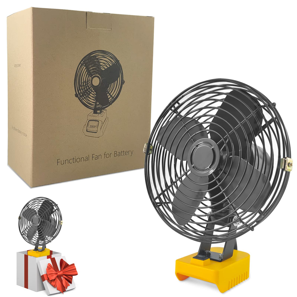 BPOPO cordless fan ideal for camping, workshops, and outdoor events.
