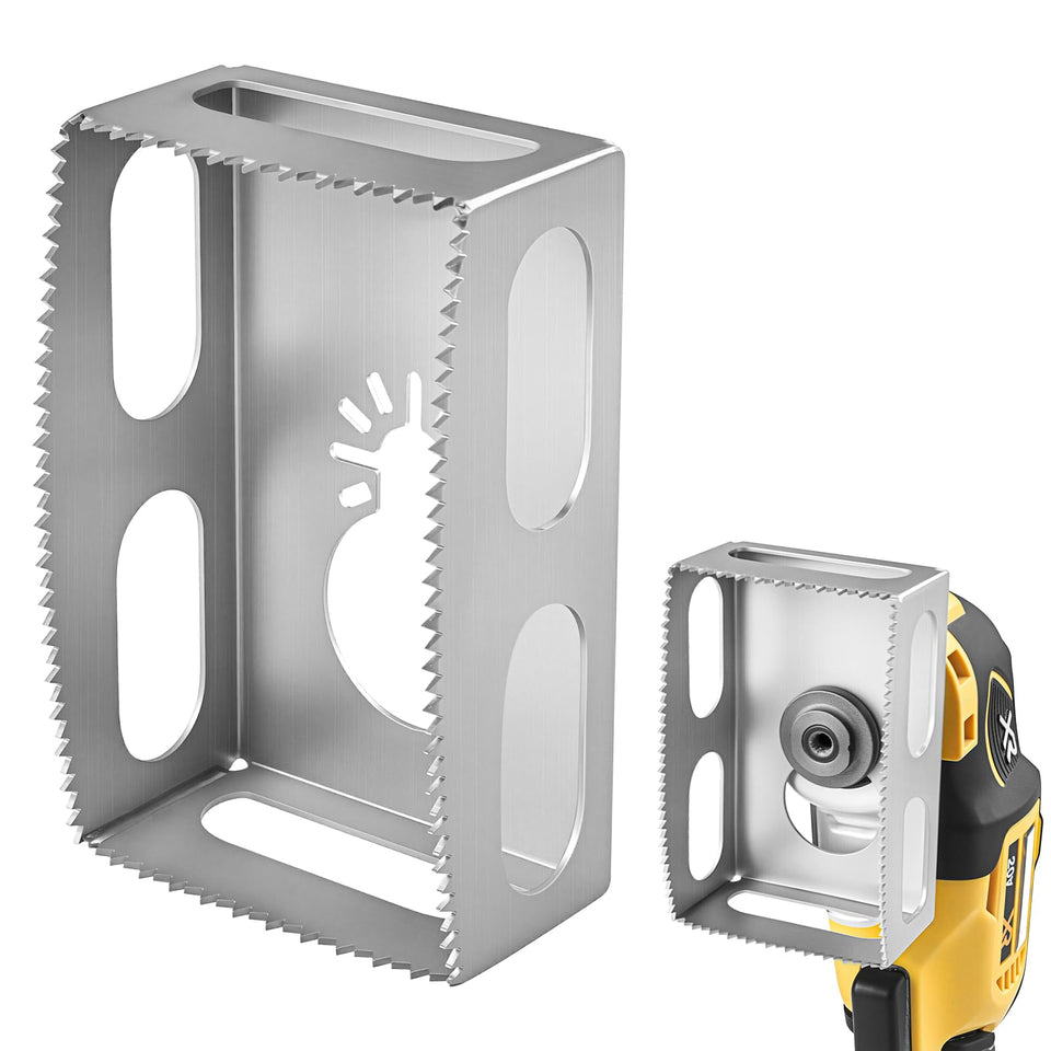 BPOPO square slot cutter for drywall openings with clean outlet boxes