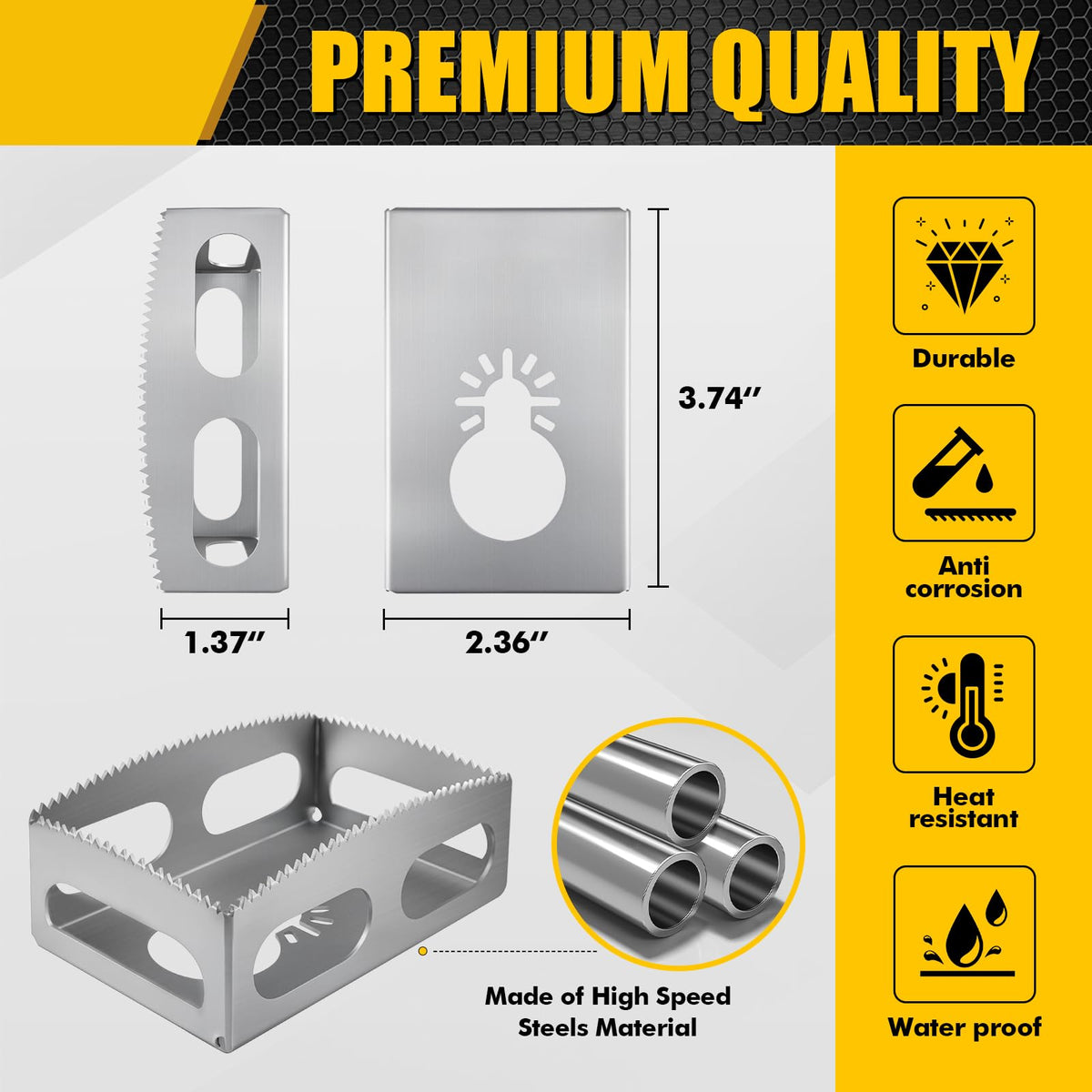BPOPO square slot cutter made of durable hardened steel for longevity