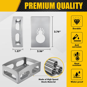 BPOPO square slot cutter made of durable hardened steel for longevity