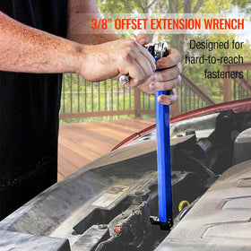 Bqweun offset extension wrench showing zero-degree swing.